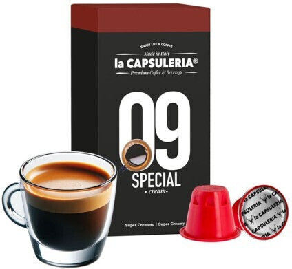 Кафе капсули съвместими с машини Nespresso 10 броя - Специални капсули с крем кафе - La Capsuleria