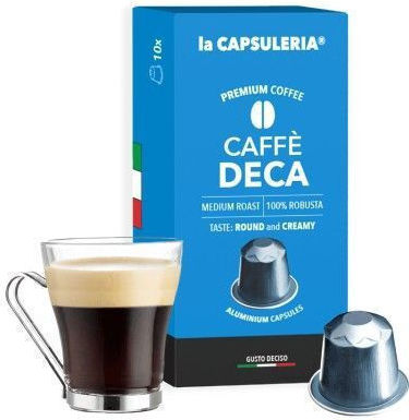 Κάψουλες Καφέ Συμβατές Μηχανές Nespresso 10τμχ-deca Coffee Aluminum Capsules Compatible Nespresso*-la Capsuleria