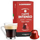 Кафе капсули за машини Nespresso 10 бр. Интензо кафе алуминиеви капсули съвместими с Nespresso*-la Capsuleria