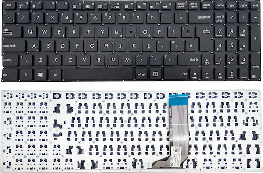 Πληκτρολόγιο Laptop Asus A556u A756u D756ua F556u F756u K556u R558u X556u X756u Z550sa Uk Black Καθετο Enter