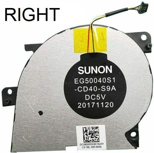 Laptop CPU Cooling Fan Lenovo Xiaoxin Pro15 14 Air 5ikb 14arr 530s-14arr Right Fan Eg50040s1-cd40-s9a Code 80675
