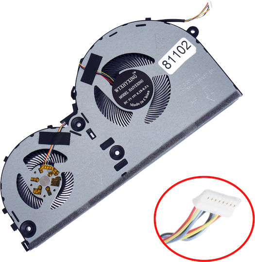 Laptop CPU Cooling Fan for Lenovo Ideapad 330-15ich L330-15ich L330-17ich Gaming Laptop Radiator Ns85b20-17l22 Dc28000dld0 Dc28000dlf0 5f10r46698 8pin Code 81102