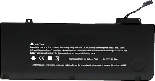 Батерия за лаптоп Apple MacBook Pro 13" MB991CH/A MB991J/A MB991LL/A MB991TA/A MB991ZP/A Прецизен алуминиев унибоди 2009 версия A1322 020-6547-A 661-5229 661-5391 661-555 OEM високо качество код 1-BAT0020