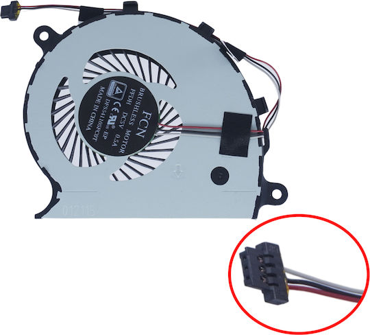 Ανεμιστηράκι Laptop Cpu Cooling Fan Toshiba Satellite S50 S50-b02k S50-b S50-bst2nx1 S50-bst2gx1 A000291750 Fcn4mblifa0i40 51m 5hj Rev 3b 3pin Κωδ.81164