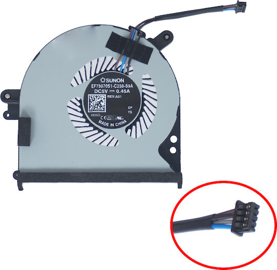 Laptop CPU Cooling Fan for HP Probook 640 G2 4WJ19EP 5DZ39US 5QA02UP 840662-001 840663-001 EF75070S1-C250-S9A 4-pin Code 81027