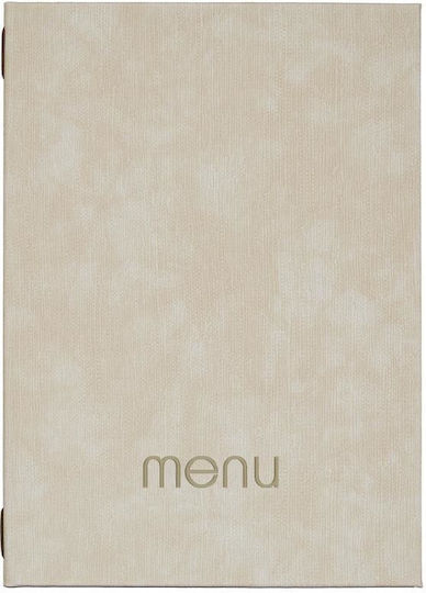 Next Menu Holder from PU Leatherette in Beige Colour 23x32 cm Bali