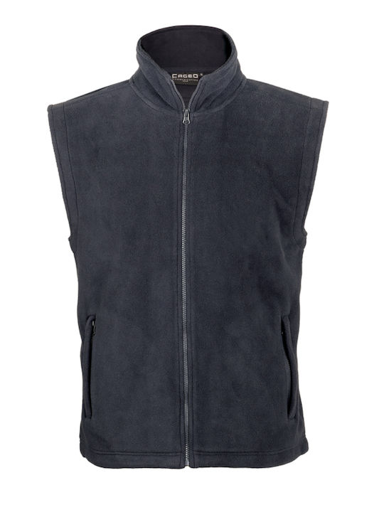 Fageo Ανδρικό Γιλέκο Εργασίας με Επένδυση Fleece Navy Μπλε