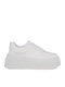 Adidași Flatforms Pentru Femei Albi