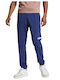 Linear Single Sweatpants with Elastic Blue