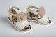 Ever Kid Ecru Baptism Leather Sandals
