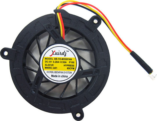 Ανεμιστηράκι Laptop Cpu Cooling Fan Toshiba Satellite M300 M301 M302 M305 M306 M307 M308 M330 M331 M332 M333 M335 M336 M337 M338 Satellite P300 P300d Udqf2hr02c1n 6033b0019101 535766-00 Κωδ.80174