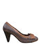 Patent Leather Brown Heels
