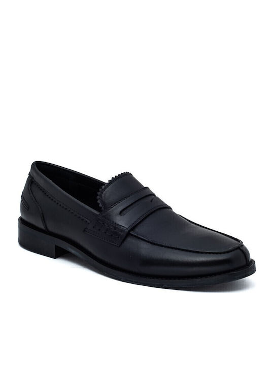 Men's Leather Moccasins Black