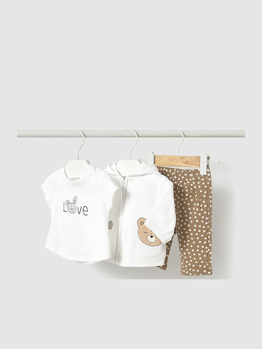Mayoral Kids' Set with Shorts Summer 3pcs White...