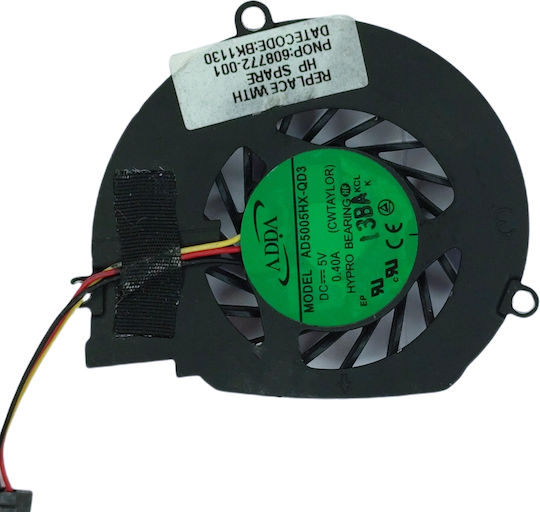 Ανεμιστηράκι Laptop Cpu Cooling Fan Hp Compaq Mini Cq10 Mini 110-3000 110-3098nr 608772-001 Oem Κωδ 80855