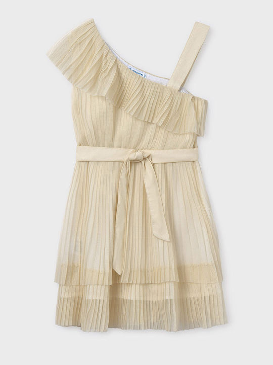 Mayoral Kinderkleid Ärmellos Champagne