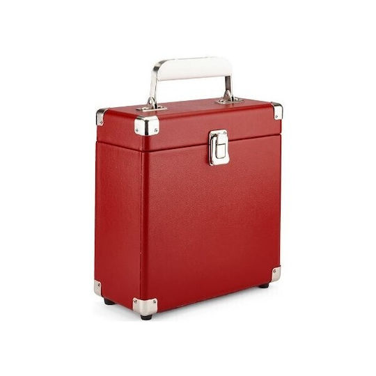 Geantă portabilă pentru discuri de vinil Gpo Vinyl Case 7'' 25 Single-uri Roșu