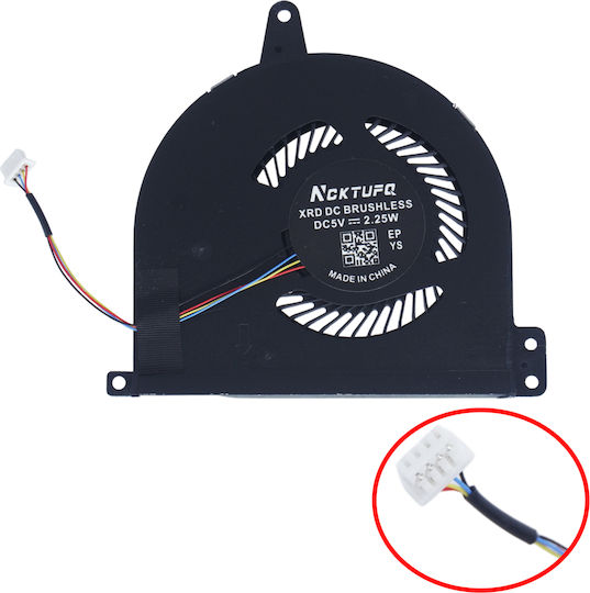 Laptop CPU Cooling Fan for Dell Latitude E5470 U-type CPU WKT5Y 0WKT5Y DC28000CGSL DFS501105PR0T 4pin Code 81162