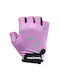 Meteor Flower Halber Finger Fahrradhandschuhe Lila