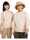 Fleece Kids Sweatshirt Beige Sportswear Club