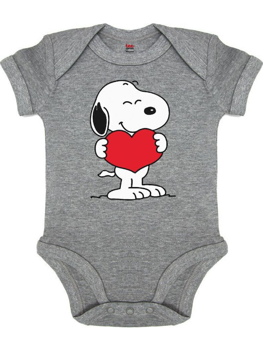 Koupakoupa Snoopy Takemy Heart Kurzärmelig Grey...
