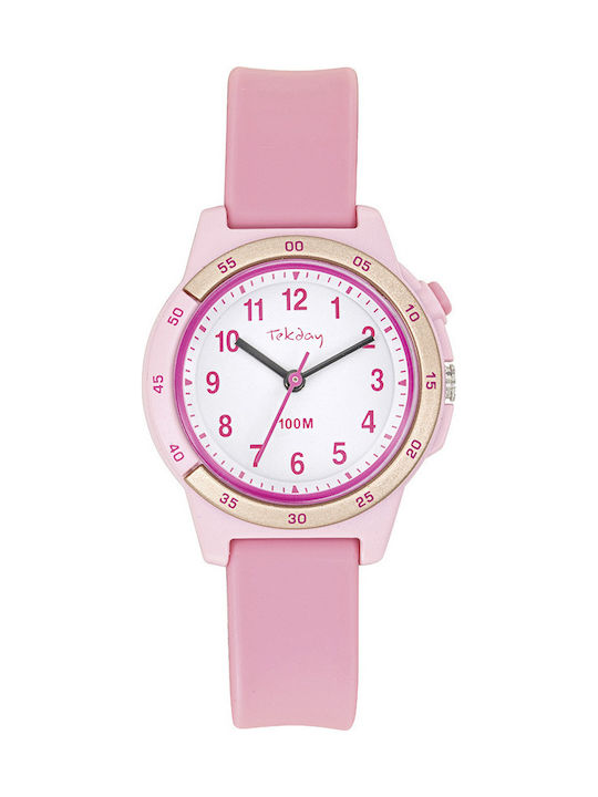 Tekday Παιδικό Ρολόι 32mm Ροζ Tekday Παιδικό Ρολόι 32mm Ροζ