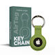 Mobile Origin Keychain Cazul Keychain Silicon pentru AirTag în culoarea Verde