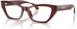 Damen Rote Schmetterling Brillenfassung VE3373U...
