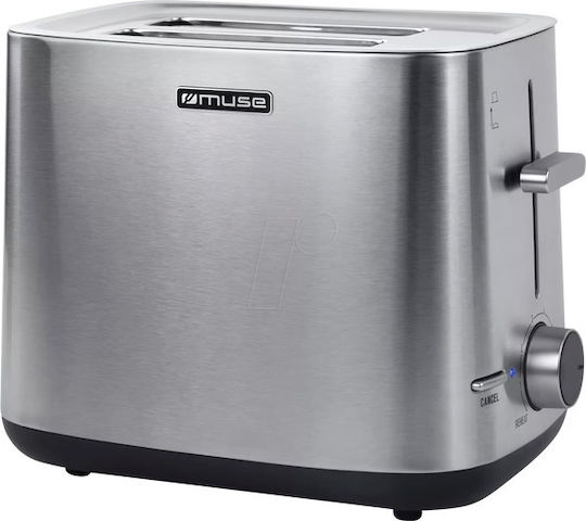 Muse Prăjitor de pâine 2 sloturi 1000W Inox