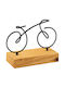 Διακοσμητικό Επιτραπέζιο Velo 565tnl1249 12x8x17cm Natural-black Aberto Design Μέταλλο Ξύλο