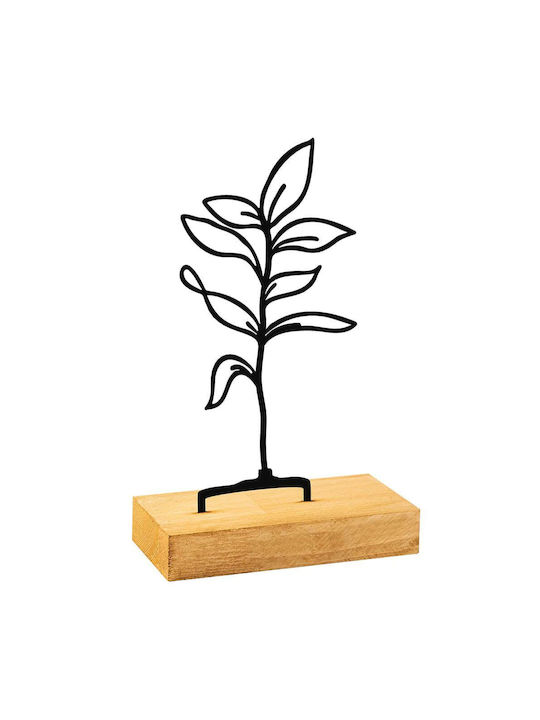 Dekorativer Tischbaum 565tnl1241 28x8x17cm Natur-schwarz Aberto Design Metall Holz