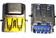 Bύσμα Usb Laptop Usb 3.0 A Type A Female Port 9 Pin Hi Speed Laptop 05 Port Jack Socket Connector Κωδ 1-usb058