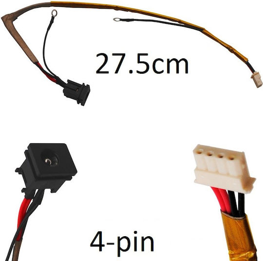 Βύσμα Τροφοδοσίας Dc Power Jack Socket Toshiba Satellite L15 L25 L30 L35 P300-134 Κωδ.1-3584