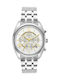 Breeze Womens Watch 38mm Battery Chronograph With Silver Steel Bracelet