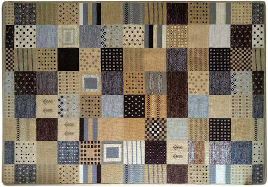 Sdim Carpet Anti-Slip Underlay Patchwork 002 Gray-Brown Set 67x150cm 2pcs & 67x200cm