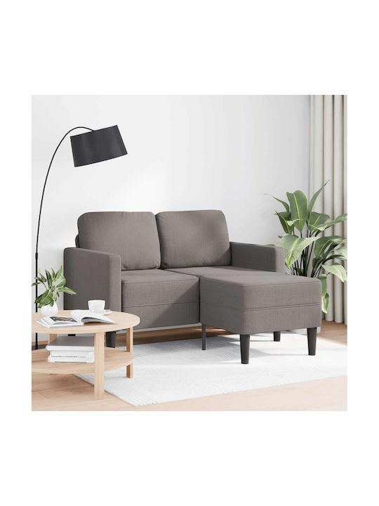 Ecke Sofa Taupe 125x118x85cm