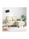Ъгъл Диван Изкуствена кожа Cream 125x118x85см.