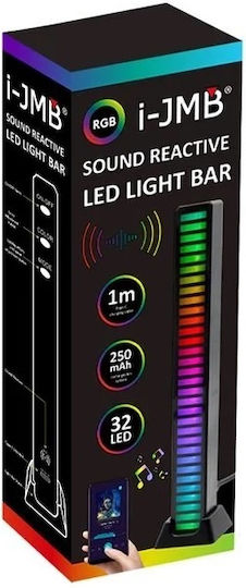 Lămpi de Gaming Bar cu 32 LED-uri Reactive la Sunet 18.5x2.4x2cm