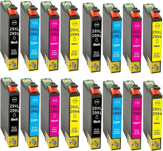 4 Komplettsets 16 Stück Kompatible Neue Tinte Epson T29xl T2991 T2992 T2993 T2994 15ml Expression Home Xp332 Xp235 Xp335 Xp432 Xp435 Xp345 Xp445 Xp442 Xp342 Xp247 Xp245 Xp235