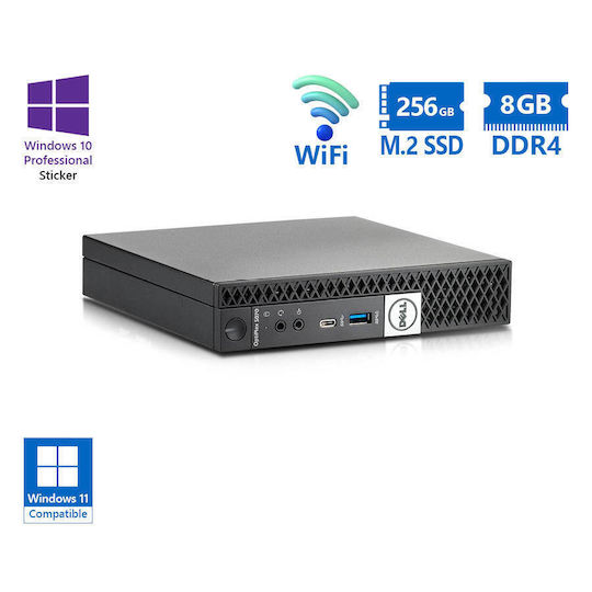 Dell Optiplex 5070 Refurbished Grade A (Core i5-9500T/8GB/256GB SSD/No OS)