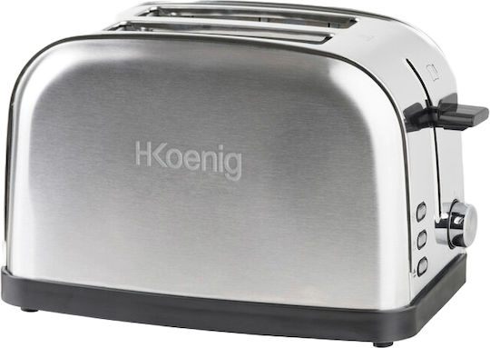 HKoenig Tos7 Toaster 2 Slots 850W Gray