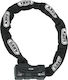 Abus 170cm Motorcycle Chain Lock Motorcycle Chain Lock with 12mm Pin in Black