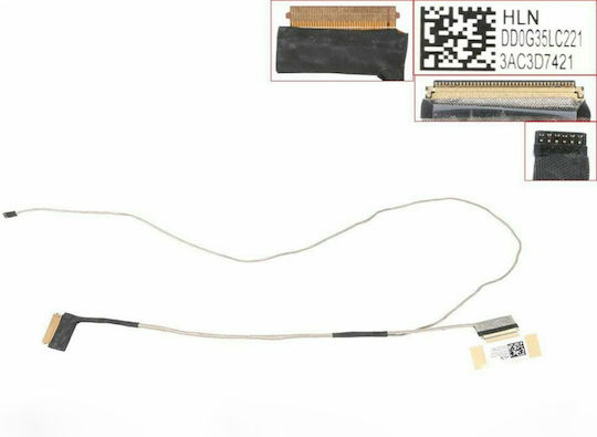 Flex Screen Cable for HP 15-ax 15-bc 15-ax219tx-ax253tx 240tx 225tx 15-bc216tx Q173 40pin Dd0g35lc221 OEM Code 1-flex0710