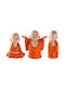 Decorative Buddha Set of 3 565tnl1380 27x17x27 20x17x25 14x14x33cm Multi Aberto Design Polyester