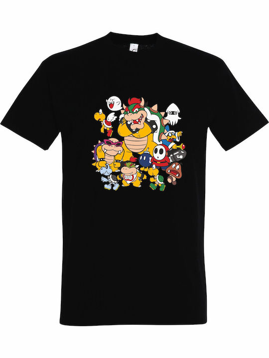 T-shirt Unisex " Cute Nintendo Super Mario Characters " Black