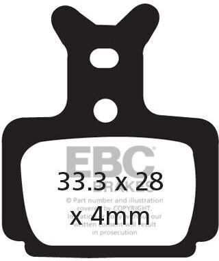Cfa470hh Fahrrad-Bremsbeläge gesintert Ebc Bremsen