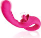 SMD Double Trouble Double Vibrator 18.7cm Fuchsia