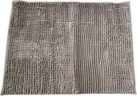 TnS Badematte Mikrofaser Rechteckig 39-950-2024 Grey 50x70cm