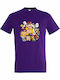 Kids' T-shirt Dark Purple Cute Nintendo Super Mario Characters