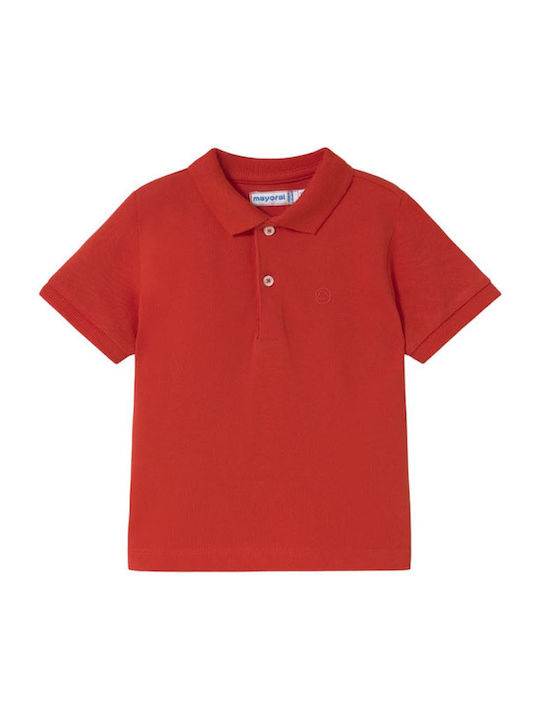 Mayoral Παιδικό Polo Κοντομάνικο Κόκκινο Rojo